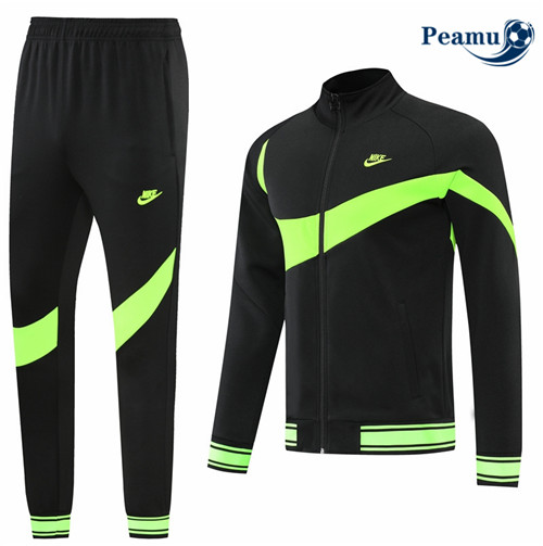 Peamu - Veste Survetement Foot p020 Nike Noir/Blanc 2022-2023