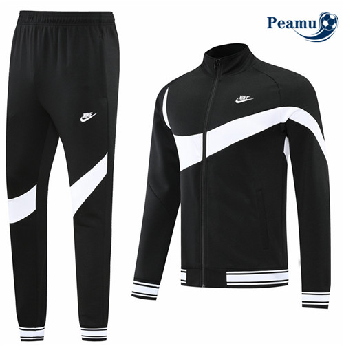 Peamu - Veste Survetement Foot p021 Nike Noir/Vert 2022-2023