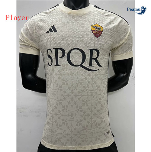 Peamu: Maillot foot AS Rome Player Version Exterieur 2023/24