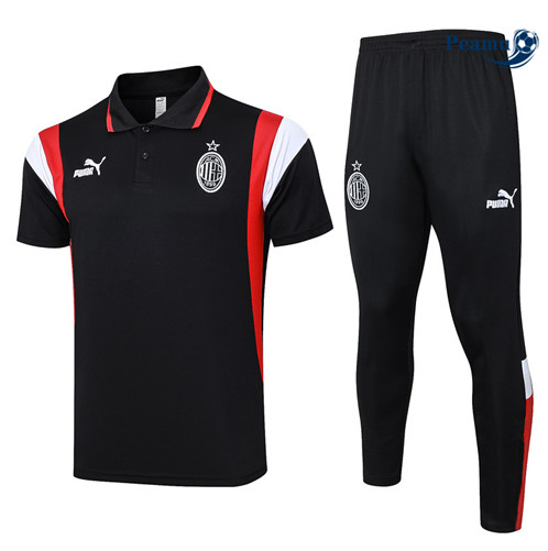 Maillot foot Kit Entrainement AC Milan + Pantalon Noir 2023/2024 p6562