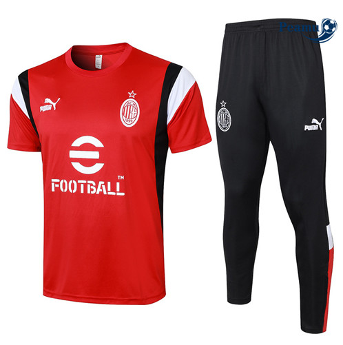 Maillot foot Kit Entrainement AC Milan + Pantalon Rouge 2023/2024 p6564
