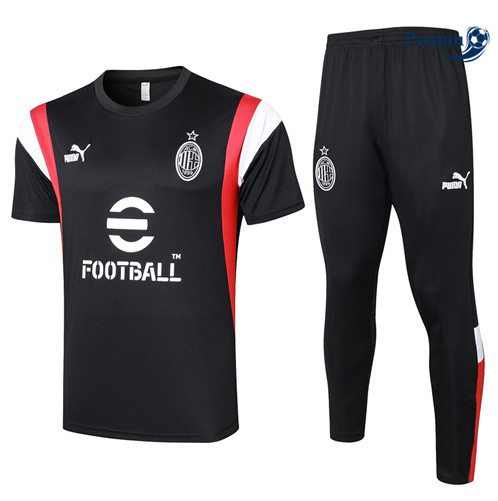 Maillot foot Kit Entrainement AC Milan + Pantalon Noir 2023/2024 p6565
