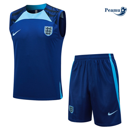 Maillot foot Kit Entrainement Angleterre Debardeur + Shorts Bleu marine 2023/2024 p6526
