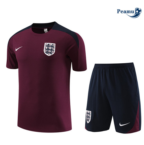 Maillot foot Kit Entrainement Angleterre Enfant + Shorts Jujube Rouge 2023/2024 p6528