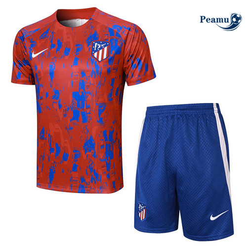 Maillot foot Kit Entrainement Atletico Madrid + Shorts Rouge 2023/2024 p6486
