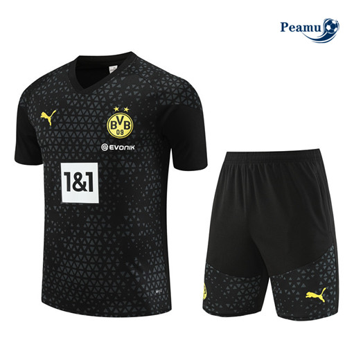Maillot foot Kit Entrainement Borussia Dortmund + Shorts Noir 2023/2024 p6473