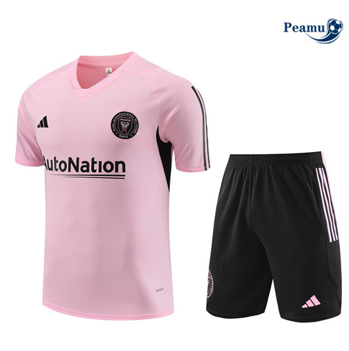 Maillot foot Kit Entrainement Inter Miami + Shorts Rose 2023/2024 p6465