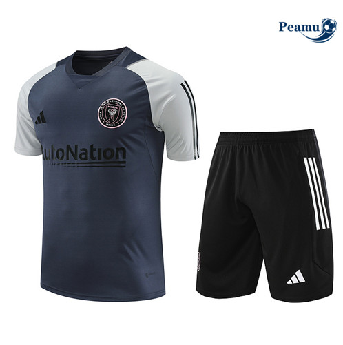 Maillot foot Kit Entrainement Inter Miami + Shorts Gris 2023/2024 p6466
