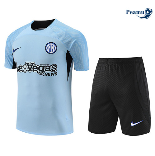 Maillot foot Kit Entrainement Inter Milan + Shorts Bleu 2023/2024 p6580