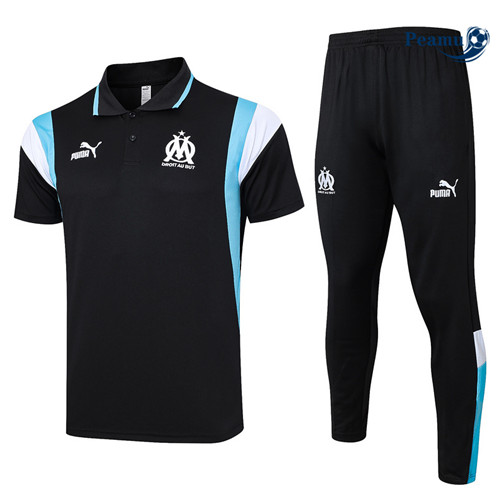 Maillot foot Kit Entrainement Marseille + Pantalon Noir 2023/2024 p6501