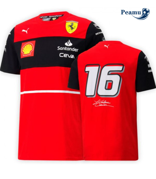 Peamu - Maillot foot Scuderia Ferrari 2022-2023 - Charles Leclerc p3934