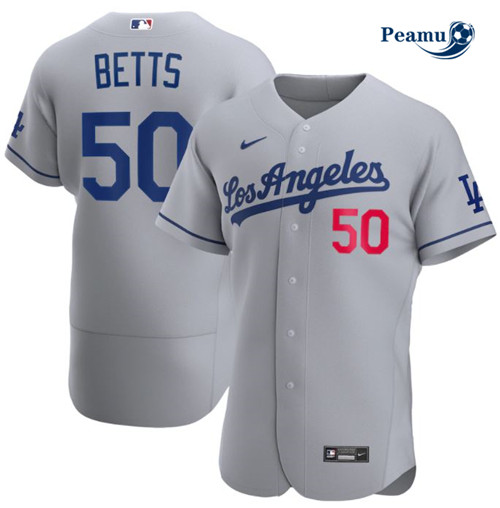 Peamu - Maillot foot Mookie Betts, Los Angeles Dodgers - Gris p3263