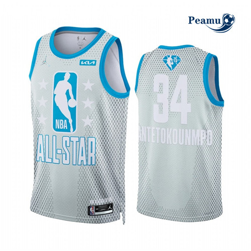 Peamu - Maillot foot Giannis Antetokounmpo - 2022-2023 All-Star Gris p3265