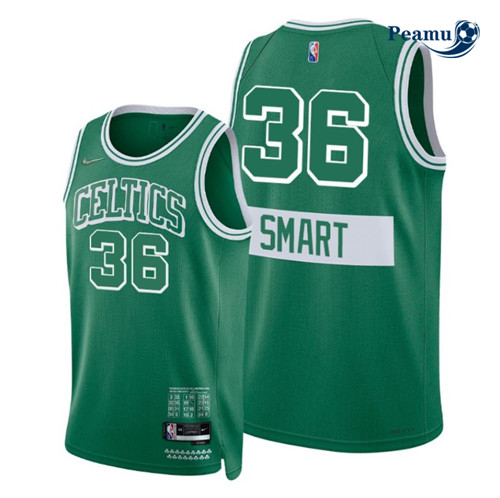 Peamu - Maillot foot Marcus Smart, Boston Celtics 2021/22 - Édition Ville p3280
