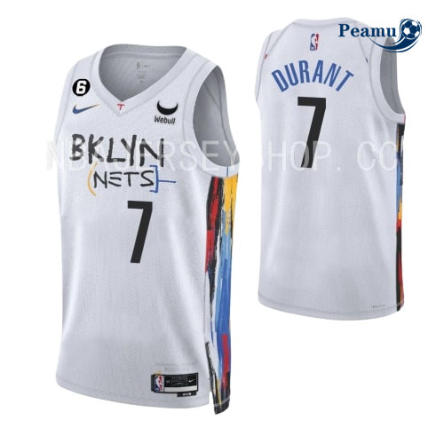 Peamu - Maillot foot Kevin Durant, Brooklyn Nets 2022-2023/23 - City p3297