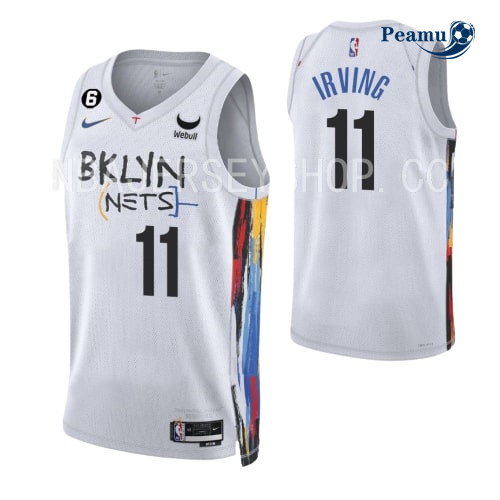 Peamu - Maillot foot Kyrie Irving, Brooklyn Nets 2022-2023/23 - City p3300