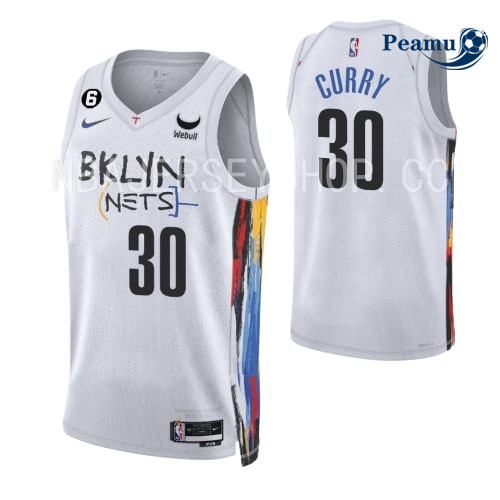 Peamu - Maillot foot Seth Curry, Brooklyn Nets 2022-2023/23 - City p3303