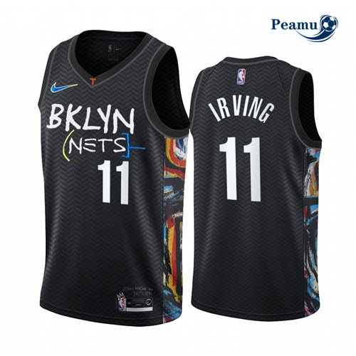 Peamu - Maillot foot Kyrie Irving, Brooklyn Nets 2020/21 - City Edition p3324
