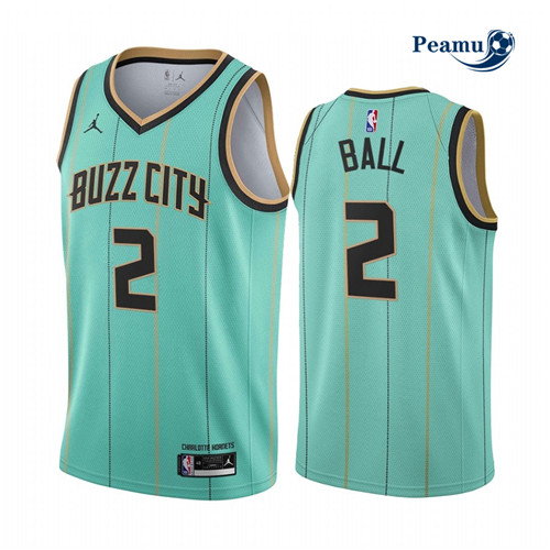 Peamu - Maillot foot Lamelo Ball, Charlotte Hornets 2020/21 - City Edition p3333