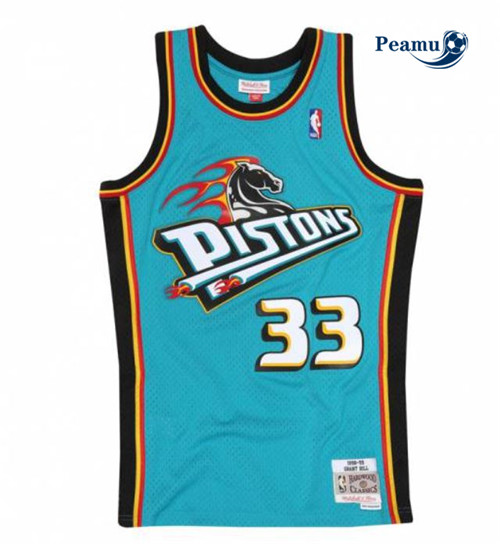 Peamu - Maillot foot Grant Hill, Detroit Pistons - Mitchell & Ness p3379