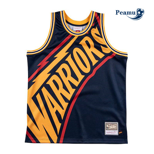 Peamu - Maillot foot Golden State Warriors - Mitchell & Ness 'Big Face' p3395