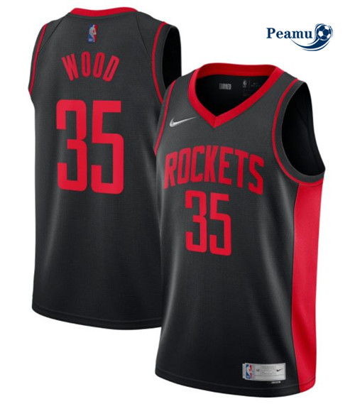 Peamu - Maillot foot Christian Wood, Houston Rockets 2020/21 - Earned Edition p3422