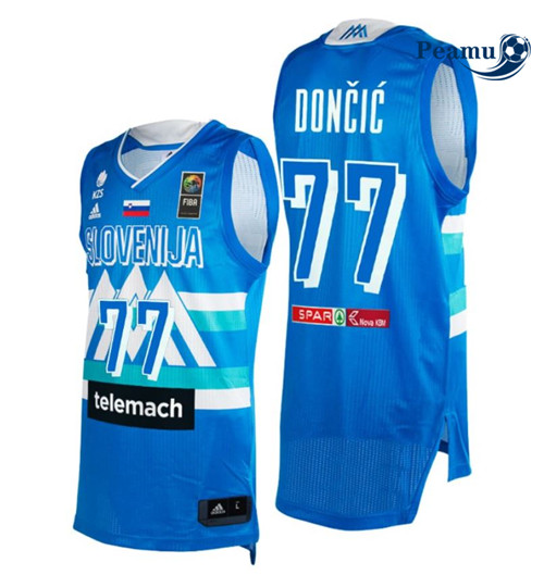 Peamu - Maillot foot Luka Doncic, Eslovenia 2021 JJOO - Bleu p3435