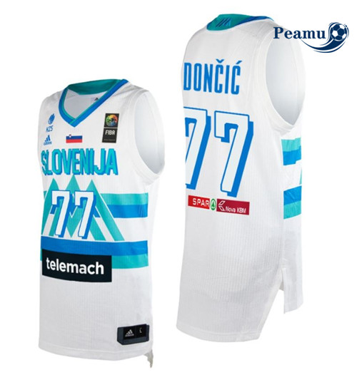 Peamu - Maillot foot Luka Doncic, Eslovenia 2021 JJOO - Blanc p3436