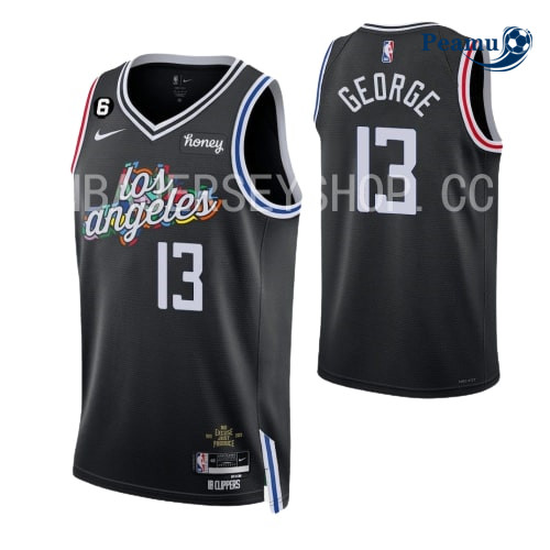 Peamu - Maillot foot Paul George, Los Angeles Clippers 2022-2023/23 - City p3440