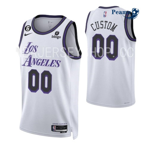 Peamu - Maillot foot Custom, Los Angeles Lakers 2022-2023/23 - Édition Ville p3445