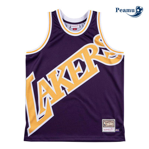 Peamu - Maillot foot Los Angeles Lakers - Mitchell & Ness 'Big Face' p3450