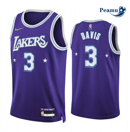 Peamu - Maillot foot Anthony Davis, Los Angeles Lakers 2021/22 - City Edition p3451
