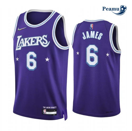 Peamu - Maillot foot LeBron James, Los Angeles Lakers 2021/22 - City Edition p3459