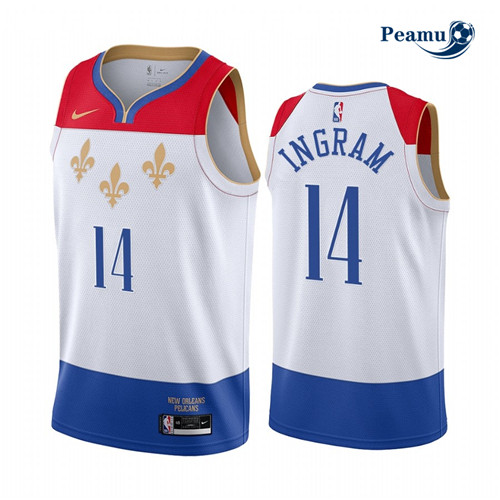 Peamu - Maillot foot Brandon Ingram, New Orleans Pelicans 2020/21 - City Edition p3565