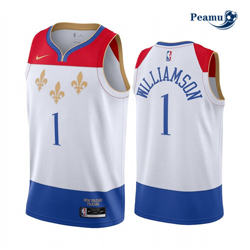 Peamu - Maillot foot Zion Williamson, New Orleans Pelicans 2020/21 - City Edition p3566