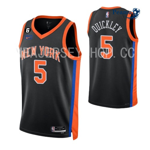 Peamu - Maillot foot Immanuel Quickley, New York Knicks 2022-2023/23 - Édition Ville p3569