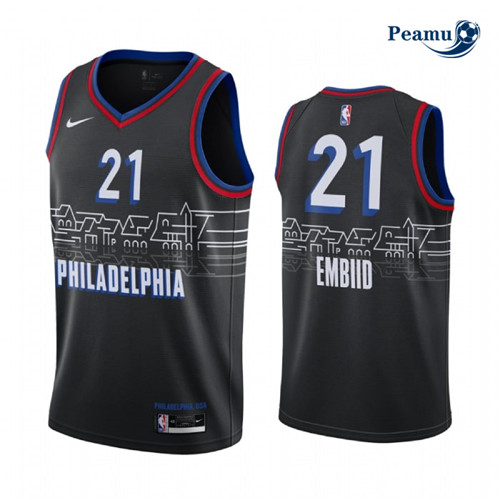 Peamu - Maillot foot Joel Embiid, Philadelphia 76ers 2020/21 - City Edition p3623