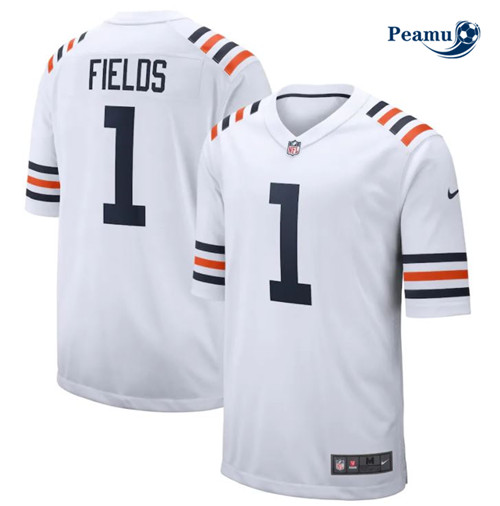 Peamu - Maillot foot Justin Fields, Chicago Bears - Blanc p3692