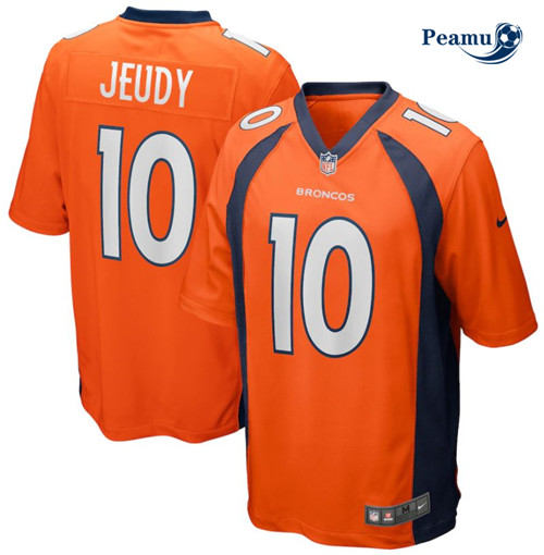 Peamu - Maillot foot Jerry Jeudy, Denver Broncos - Orange p3699