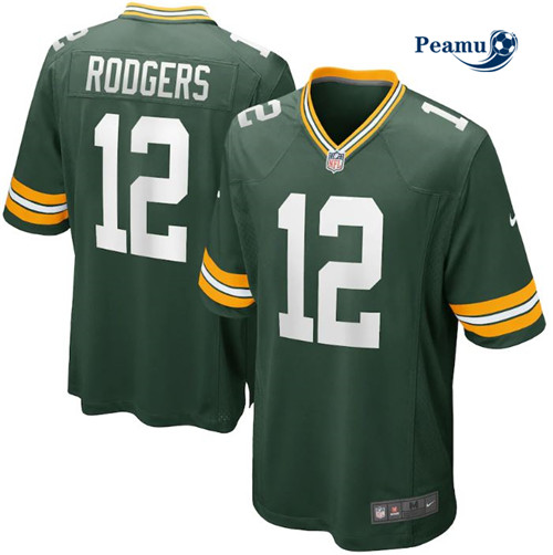Peamu - Maillot foot Aaron Rodgers, Green Bay Packers - Vert p3704