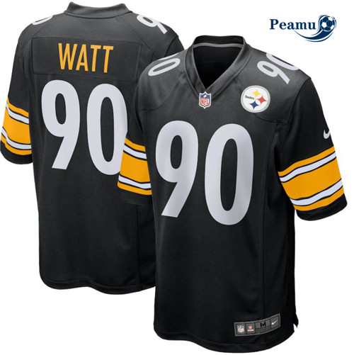 Peamu - Maillot foot T.J. Watt, Pittsburgh Steelers - Noir p3747