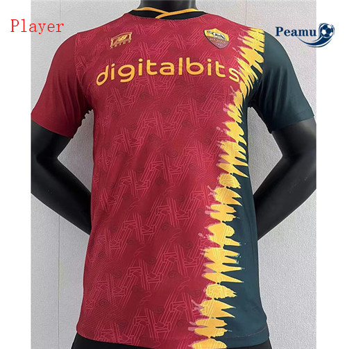 Peamu - Maillot foot AS Rome Player Version co-signed 2022-2023 p3216