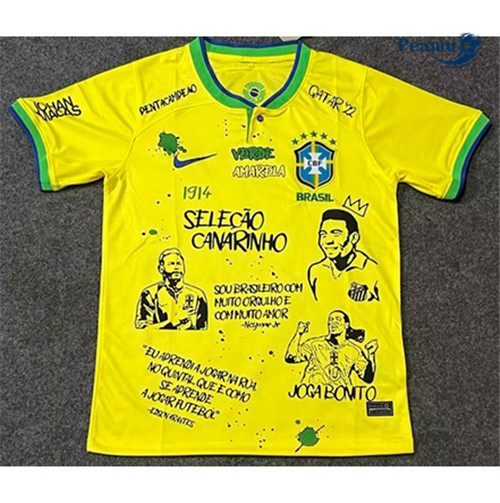 Peamu - Maillot foot Brésil Domicile Édition commémorative 2022-2023 p3137