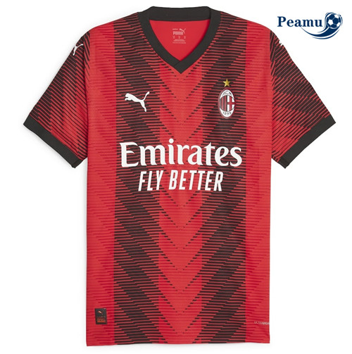 Peamu - Maillot foot AC Milan Domicile Rouge 2023/2024 grossiste