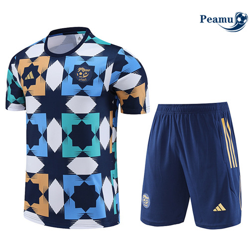 Peamu - Maillot Kit Entrainement Foot Algérie + Pantalon Bleu 2023/2024 Original