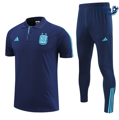 Peamu - Maillot Kit Entrainement Foot Argentine + Pantalon Bleu 2022/2023 Chinois