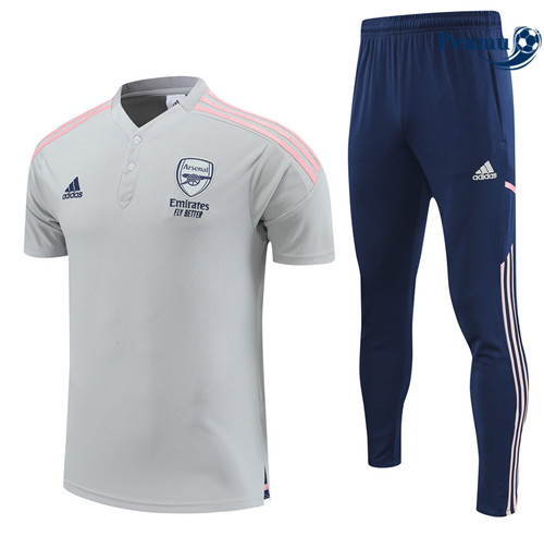 Peamu - Maillot Kit Entrainement Foot Arsenal + Pantalon gris 2022/2023 Original