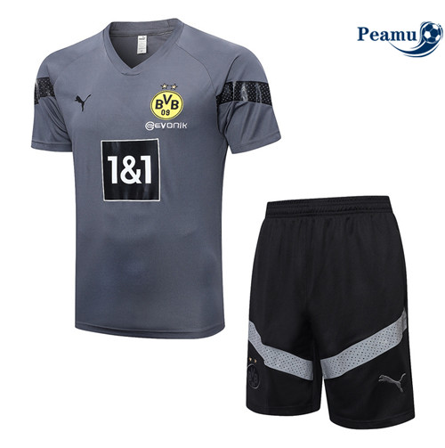 Peamu - Maillot Kit Entrainement Foot Borussia Dortmund + Pantalon gris 2022/2023 prix