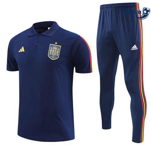 Peamu - Maillot Kit Entrainement Foot Espagne + Pantalon Bleu 2022/2023 Paris