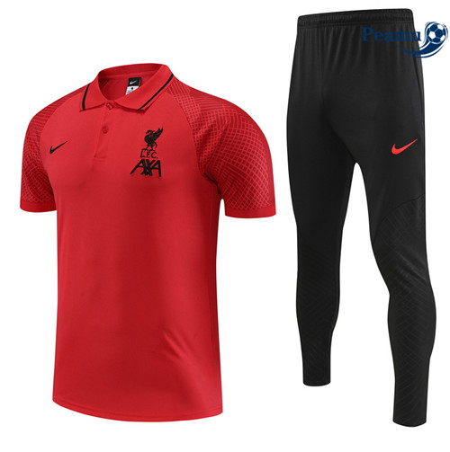 Peamu - Maillot Kit Entrainement Foot Liverpool + Pantalon rouge 2022/2023 Original